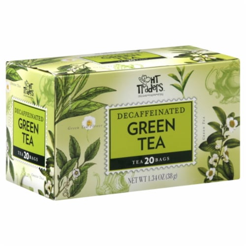 HT Trader™ Decaffeinated Green Tea Bags Perspective: front