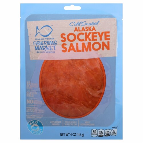 Harris Teeter Fishermans Market Cold Smoked Wild Alaska Sockeye Salmon