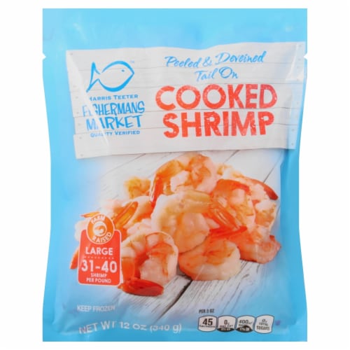 Harris Teeter Fishermans Market Tail Off Peeled & Deveined Cooked Shrimp