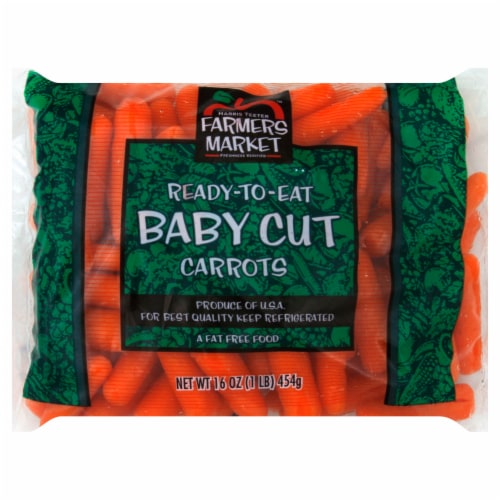Baby Peeled Carrots Perspective: front