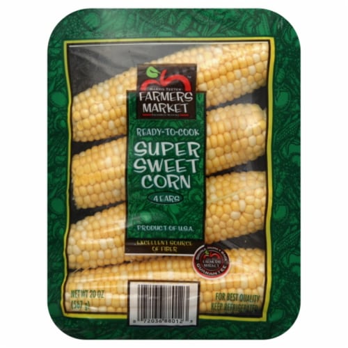Harris Teeter Farmers Market™ Ready-To-Cook Super Sweet Corn Perspective: front