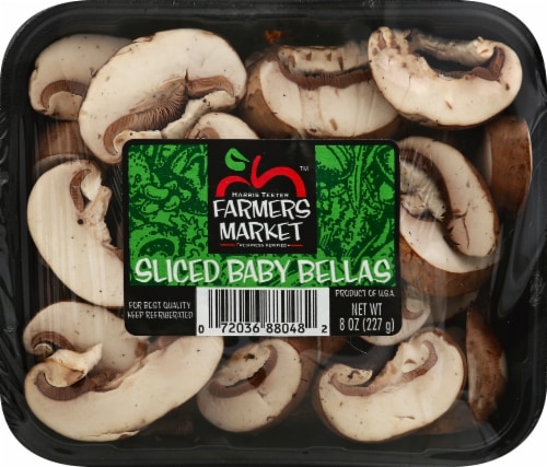 Harris Teeter Farmers Market™ Sliced Baby Bella Mushrooms Perspective: front