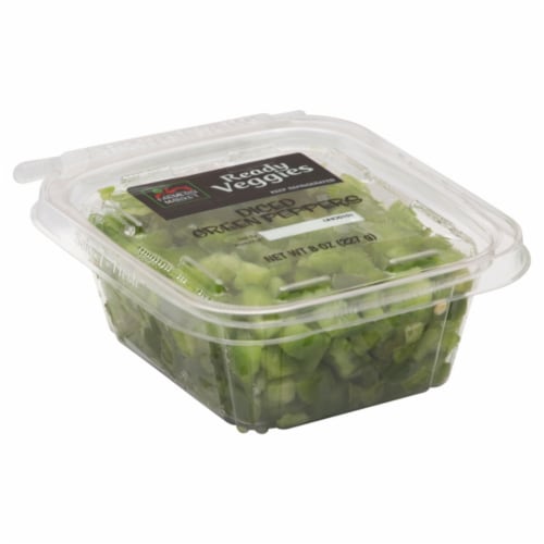 Harris Teeter™ Farmers Market Ready Veggies Diced Green Peppers Perspective: front