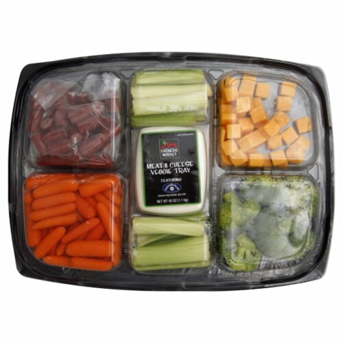 Harris Teeter Meat & Cheese Veggie Tray Perspective: front