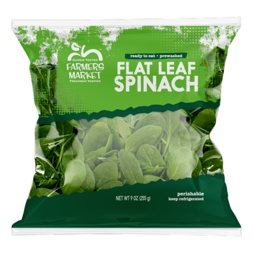 Harris Teeter™ Farmers Market Flat Leaf Spinach Perspective: front