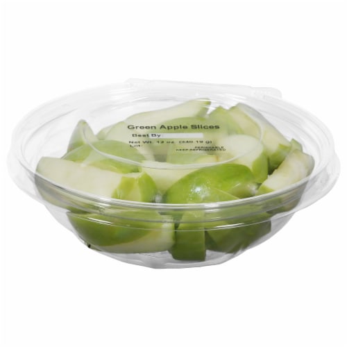 Green Apple Slices Perspective: front