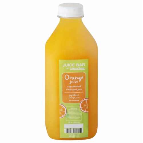 Harris Teeter Orange Juice - 32 oz Perspective: front