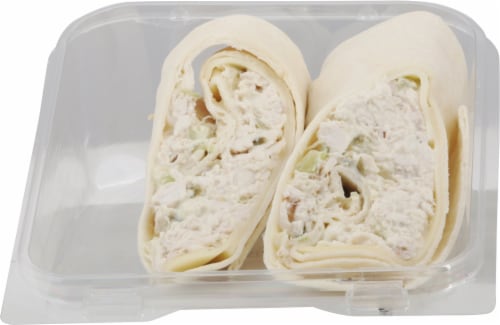 Harris Teeter Fresh Foods Market Rotisserie Chicken Salad Wrap Perspective: front