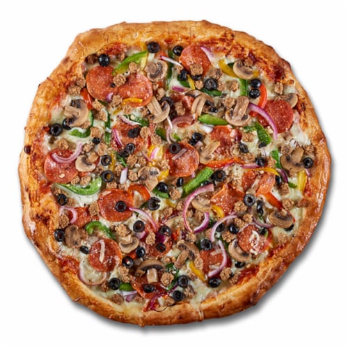 Harris Teeter Fresh Foods Market Deluxe Pizza Hot Perspective: front