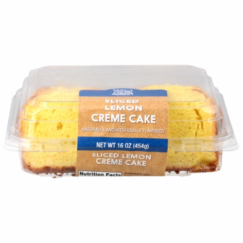 Fresh Foods Market Bakery Sliced Lemon Crème Sliced Cake Perspective: front