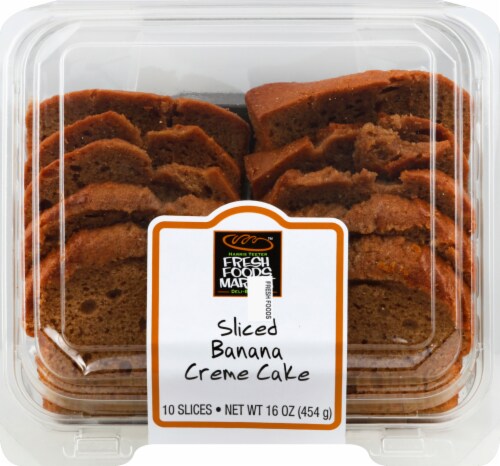 Harris Teeter Sliced Banana Creme Cake Perspective: front