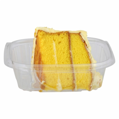 Harris Teeter™ Bakery Fresh Goodness Lemon Cake Slice Perspective: front