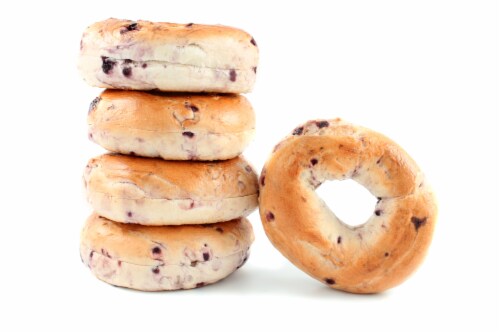 Fresh Foods Market Blueberry Bagels Perspective: front
