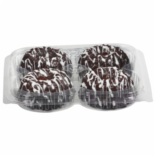 Harris Teeter Mini Chocolate Bundt Cakes Perspective: front