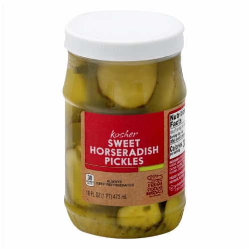 Fresh Foods Market Sweet Horseradish Pickles Perspective: front