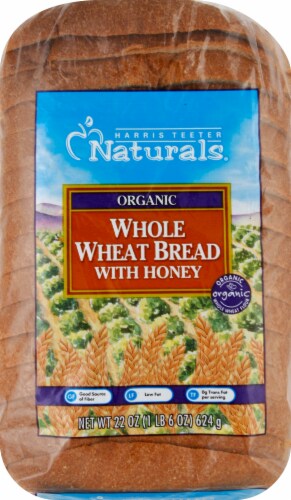Harris Teeter Naturals® Organic Whole Wheat Bread with Honey Perspective: front