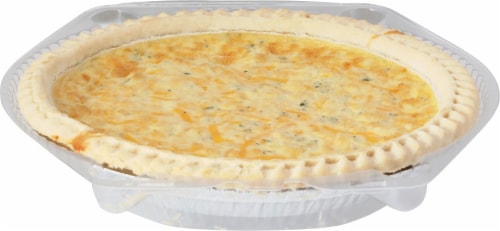 Broccoli & Cheddar Quiche Perspective: front