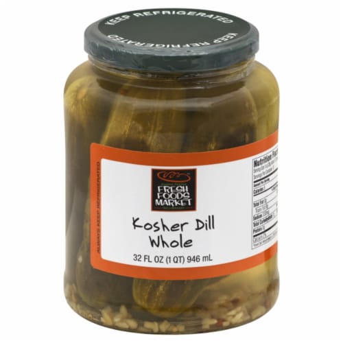 Fresh Foods Market Kosher Dill Whole Pickles Perspective: front