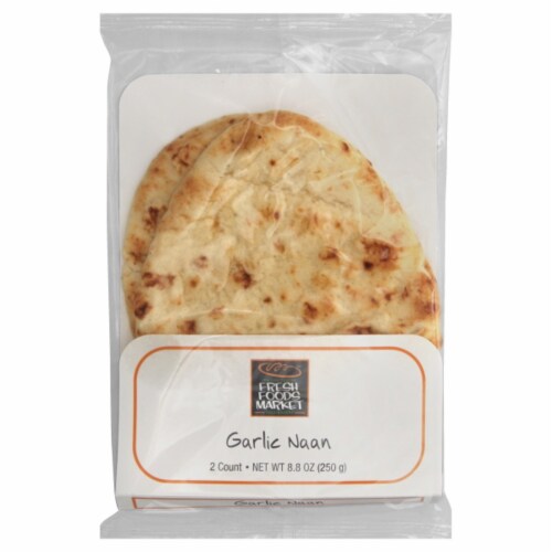Fresh Foods Market Garlic Naan Perspective: front