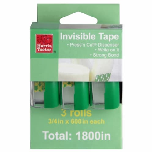 Harris Teeter® Invisible Tape - 3 Pack Perspective: front