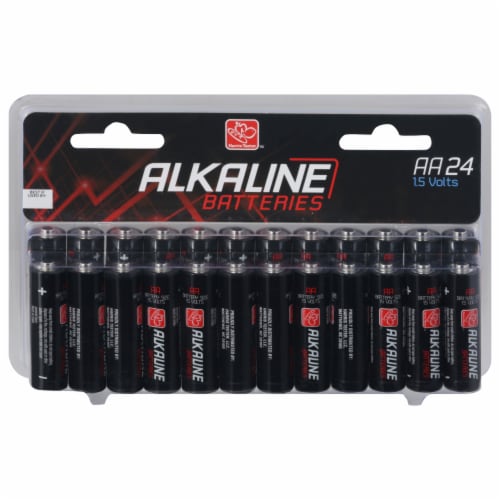 Harris Teeter Alkaline AA Batteries - 24 Pack Perspective: front