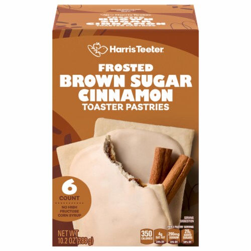 Harris Teeter Brown Sugar Cinnamon Toaster Pastries Perspective: front