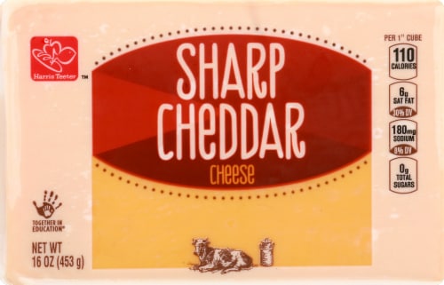 Harris Teeter™ Sharp Cheddar Chunk Perspective: front