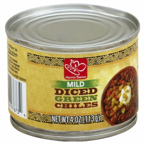 Harris Teeter Mild Diced Green Chiles Perspective: front