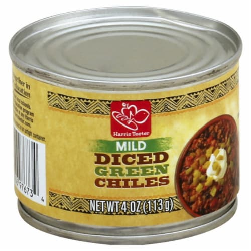 Harris Teeter Mild Diced Green Chiles Perspective: front