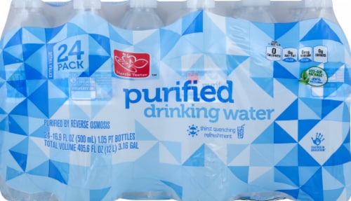 Kroger® Purified Drinking Bottled Water, 24 bottles / 16.9 fl oz - Kroger