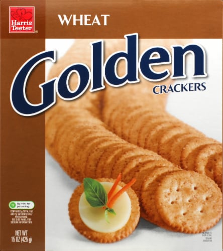 Harris Teeter® Wheat Golden Crackers Perspective: front