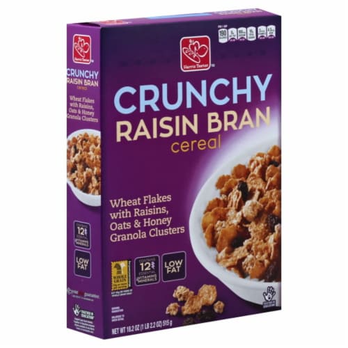 Harris Teeter Crunchy Raisin Bran Cereal Perspective: front