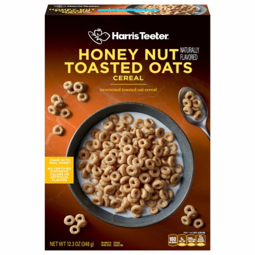 Harris Teeter Toasted Oats Cereal Perspective: front