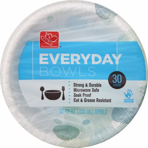 Harris Teeter 12-Ounce EveryDay Disposable Bowls Perspective: front