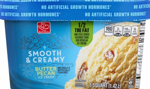 Harris Teeter™ Smooth & Creamy Butter Pecan Ice Cream Perspective: front