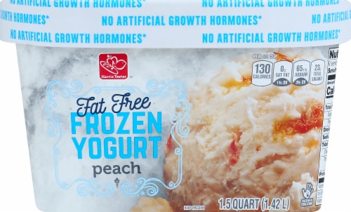 Harris Teeter™ Fat Free Peach Frozen Yogurt Perspective: front