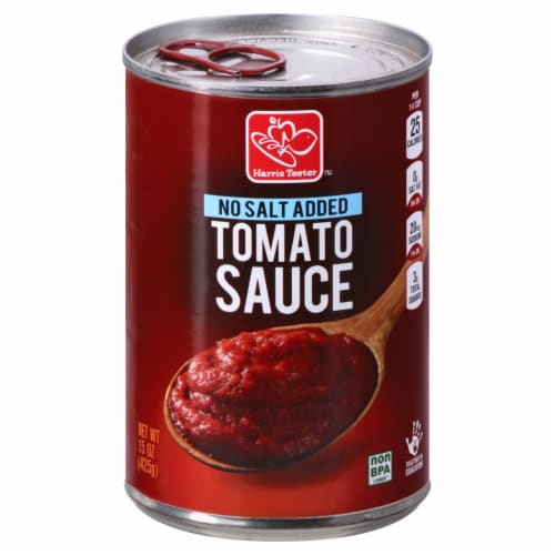Harris Teeter™ No Salt Added Tomato Sauce Perspective: front