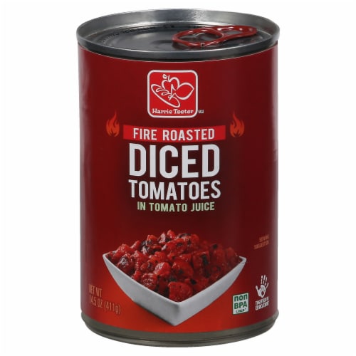 Harris Teeter® Diced Fire Roasted Tomatoes Perspective: front