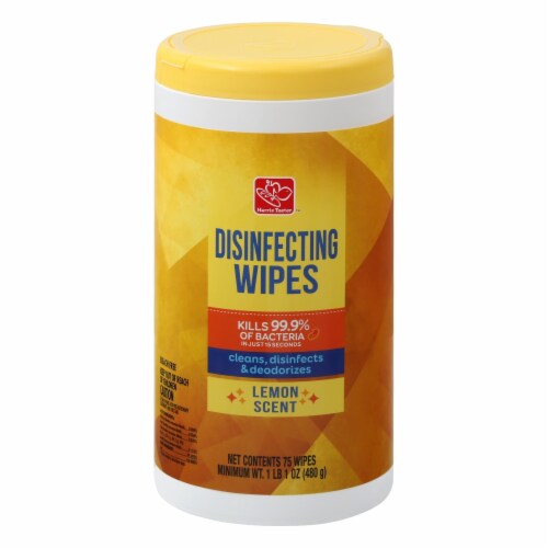 Harris Teeter Lemon Scent Disinfecting Wipes Perspective: front