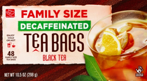 Harris Teeter™ Decaffeinated Black Tea Family Size Tea Bags Perspective: front