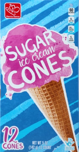 Harris Teeter™ Sugar Ice Cream Cones Perspective: front
