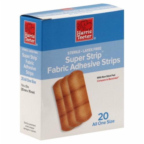 Harris Teeter® Super Strip™ Latex Free Fabric Adhesive Strips Perspective: front