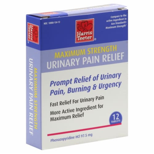 Harris Teeter® Maximum Strength Urinary Pain Relief Tablets Perspective: front