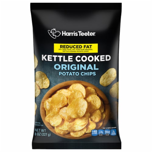 Harris Teeter™ Reduced Fat Kettle Cooked Potato Chips Perspective: front