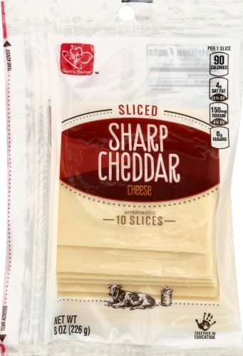 Harris Teeter™ Sliced Sharp Cheddar Cheese Perspective: front