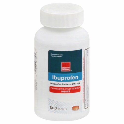   Basic Care Ibuprofen Tablets, 200 mg, Pain  Reliever/Fever Reducer, 500 Count : Health & Household