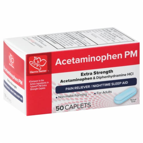 Harris Teeter Acetaminophen PM Perspective: front