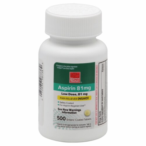Harris Teeter® Low Dose Asprin Enteric Coated Tablets 81mg Perspective: front