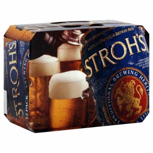 Stroh's Beer Perspective: front