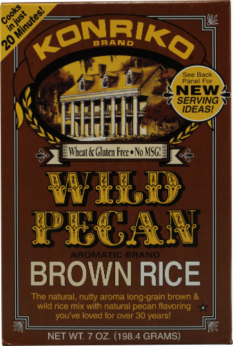 Konriko Wild Pecan Brown Rice Perspective: front